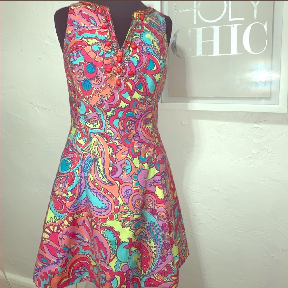 Lilly Pulitzer mermaids dress size 4